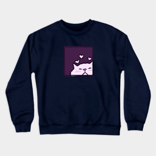 Meow cat  lover cute Crewneck Sweatshirt